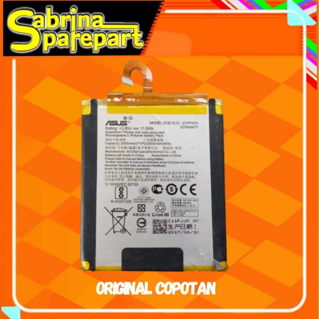 Baterai asus Zenfone 4 Selfie 5,5IN ZD553KL X00LD C11P1511  Second Copotan