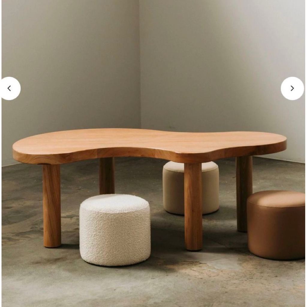 Meja belajar / Meja kopi kayu trembesi solid