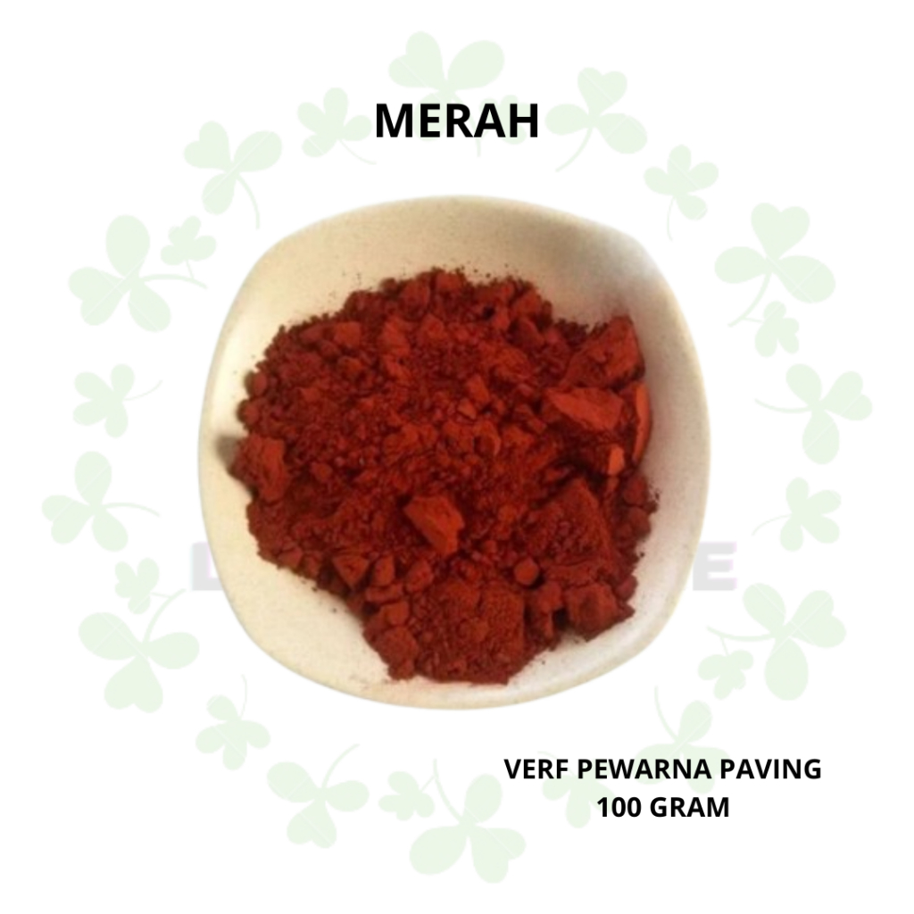 Verf Merah 100gr Pewarna Paving Semen Batako Genteng