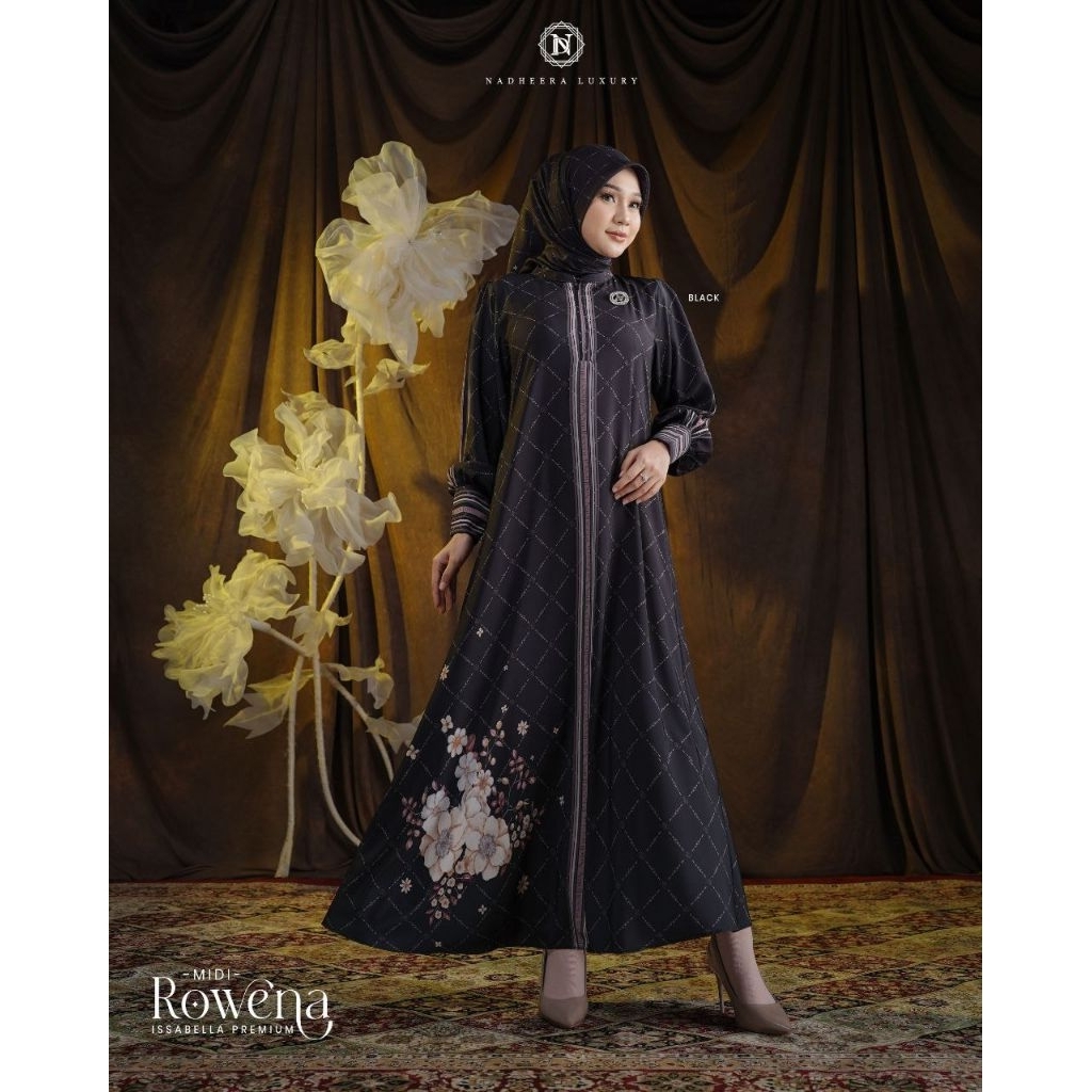 ROWENA MIDI DRESS||ISSABELLA PREMIUM||NADHEERA LUXURY