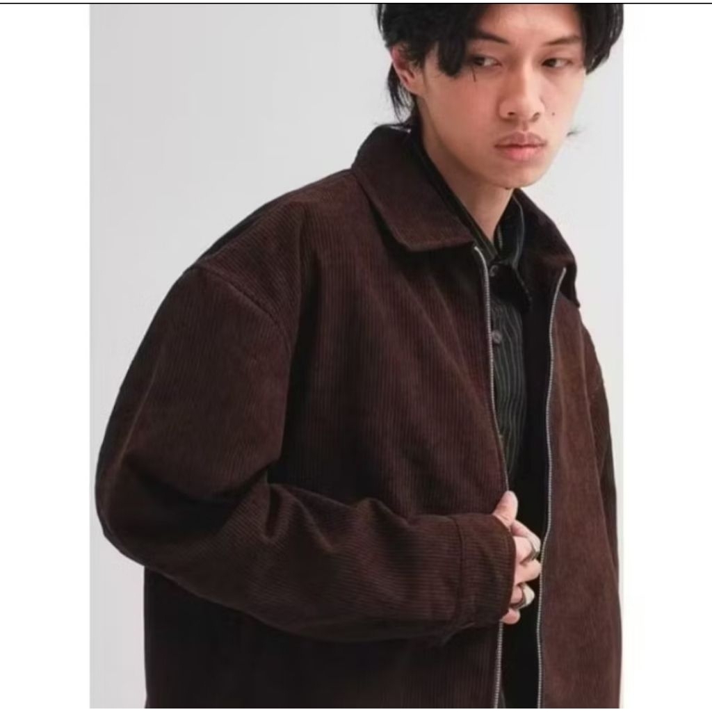 Work Jaket Corduroy Boxy  Work jaket Zipper jaket  boxy jaket pria