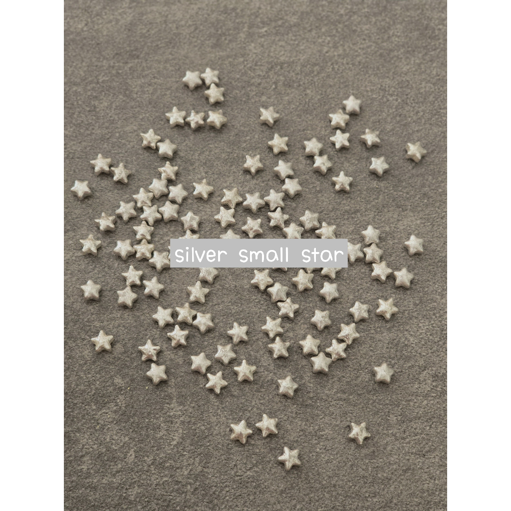 Sprinkle Silver Small Star 10gr