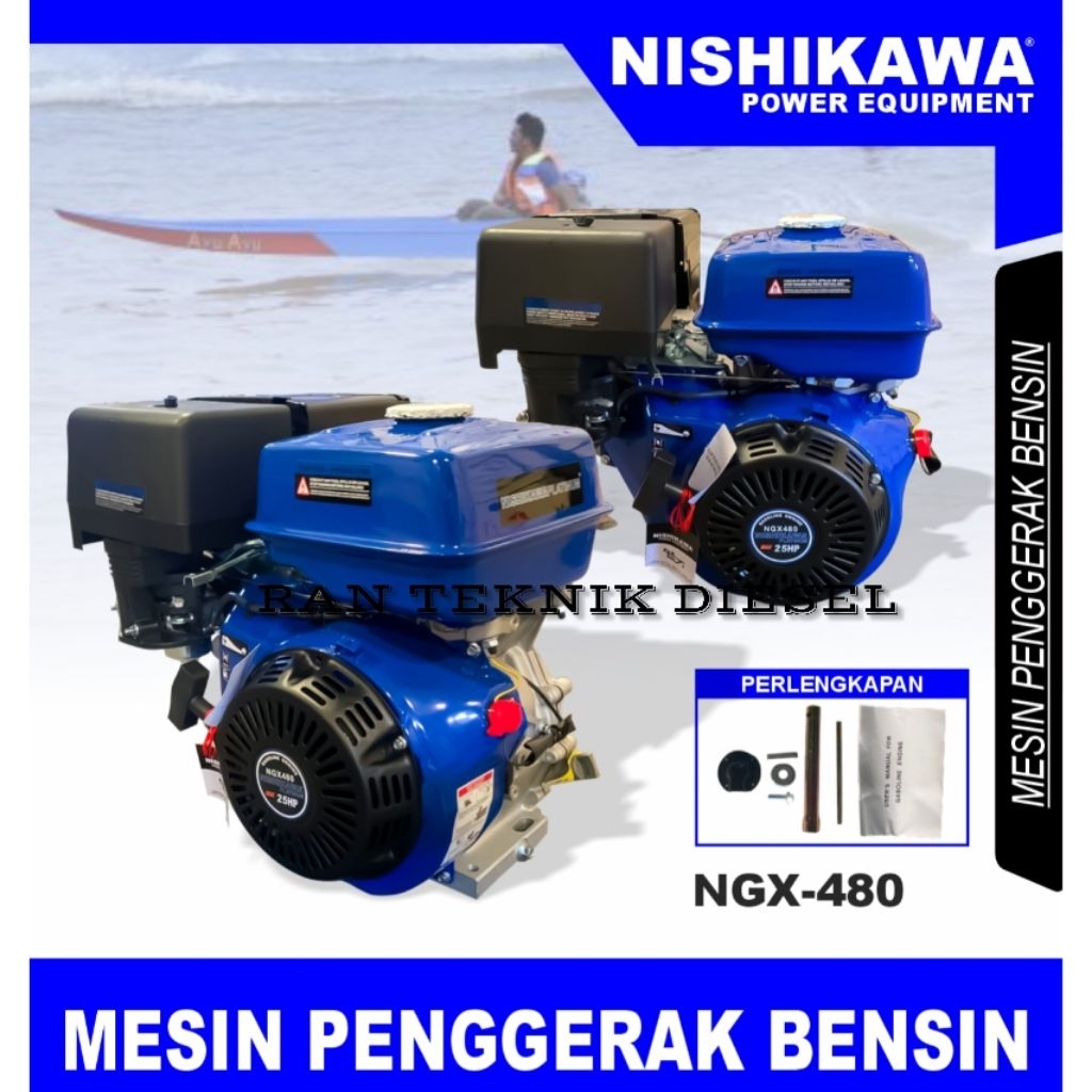 Mesin Penggerak Bensin NISHIKAWA NGX 480 / 25 HP