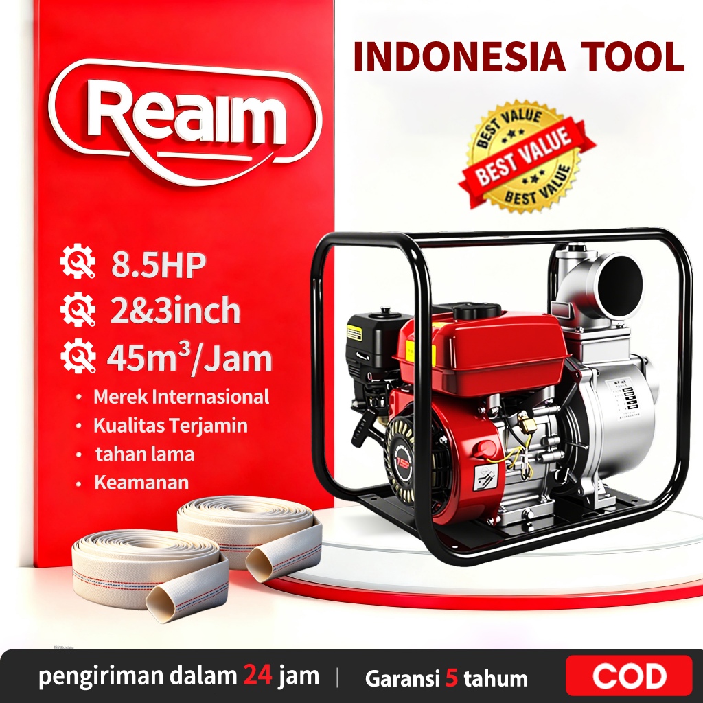 REAIM TIGER TGP 80 WATERPUMP 3INCH MESIN POMPA AIR IRIGASI SAWAH POMPA ALKON TIGER TGP80