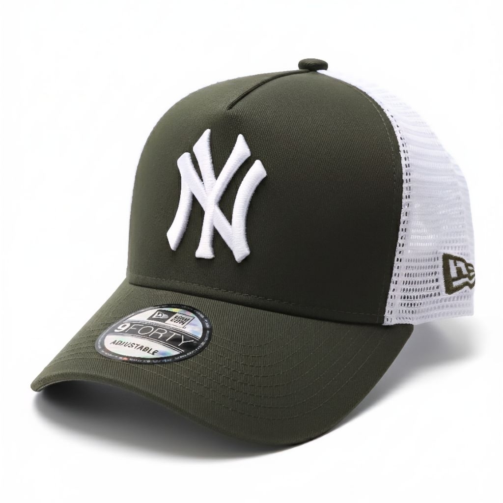 Topi Baseball Jaring NY Hijau Army