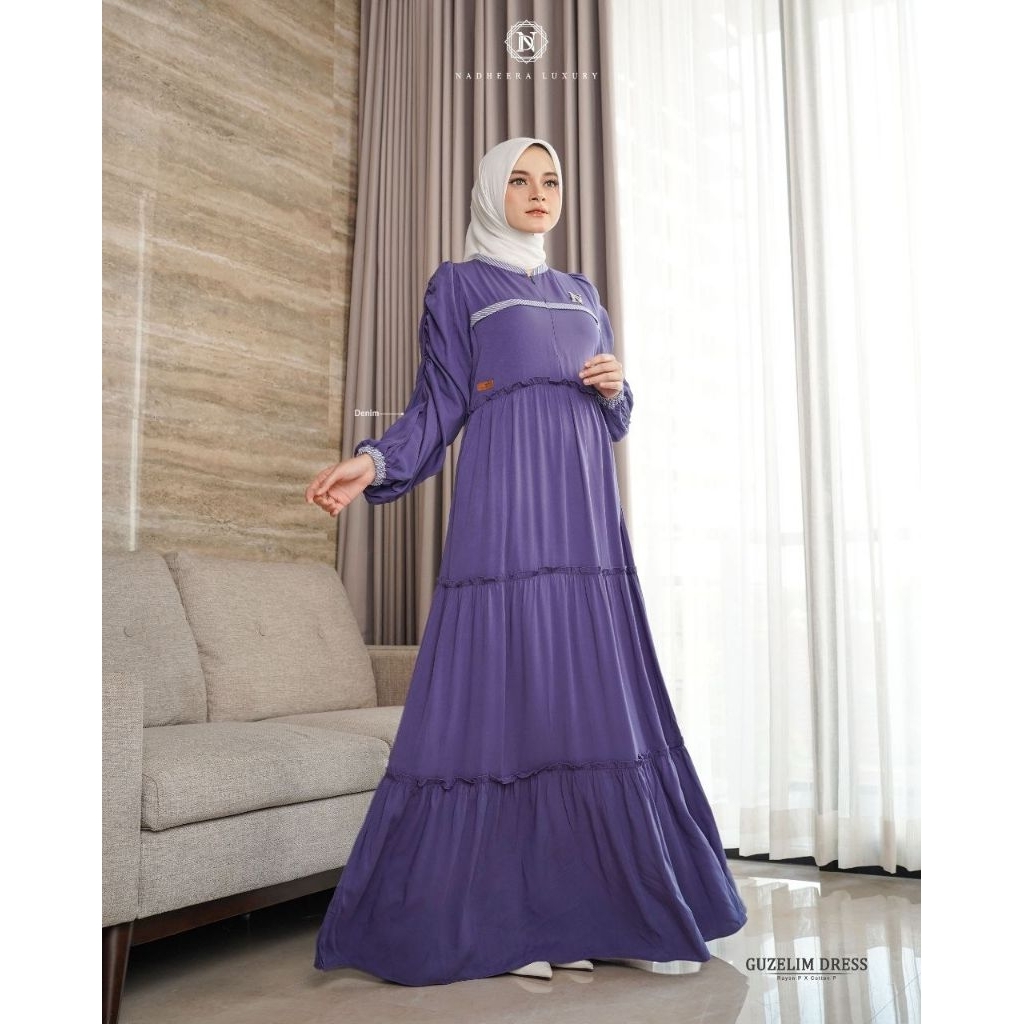 SPECIAL PRICE || GUZELIM DRESS BY NADHEERA LUXURY || Gamis rempel √ Gamis polos √ Gamis nadheera