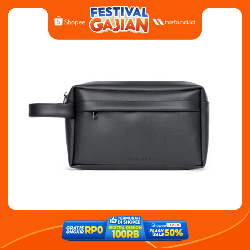 Handbag Pria Wanita Delta Kulit Sintetis Anti Air - Hefand