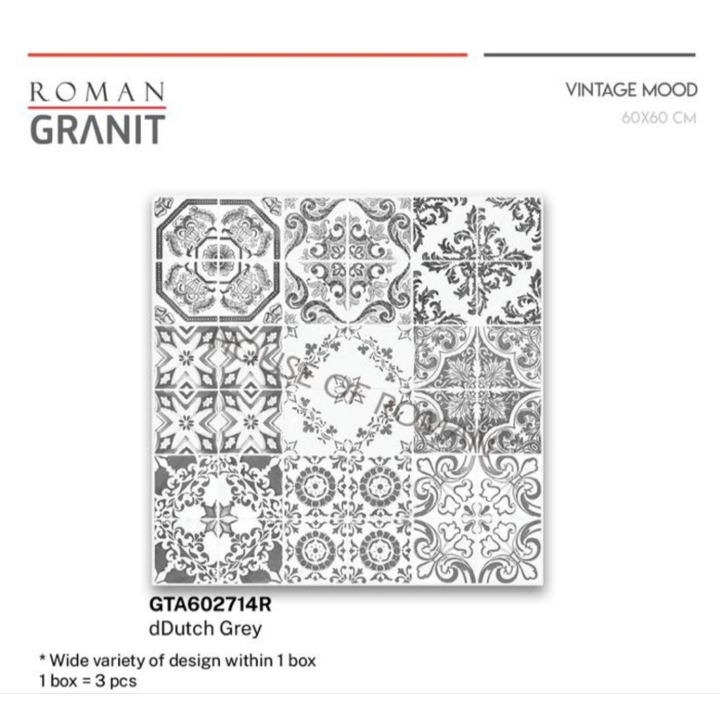 Roman Granit GTA602714R dDutch Grey 60x60 Kw1