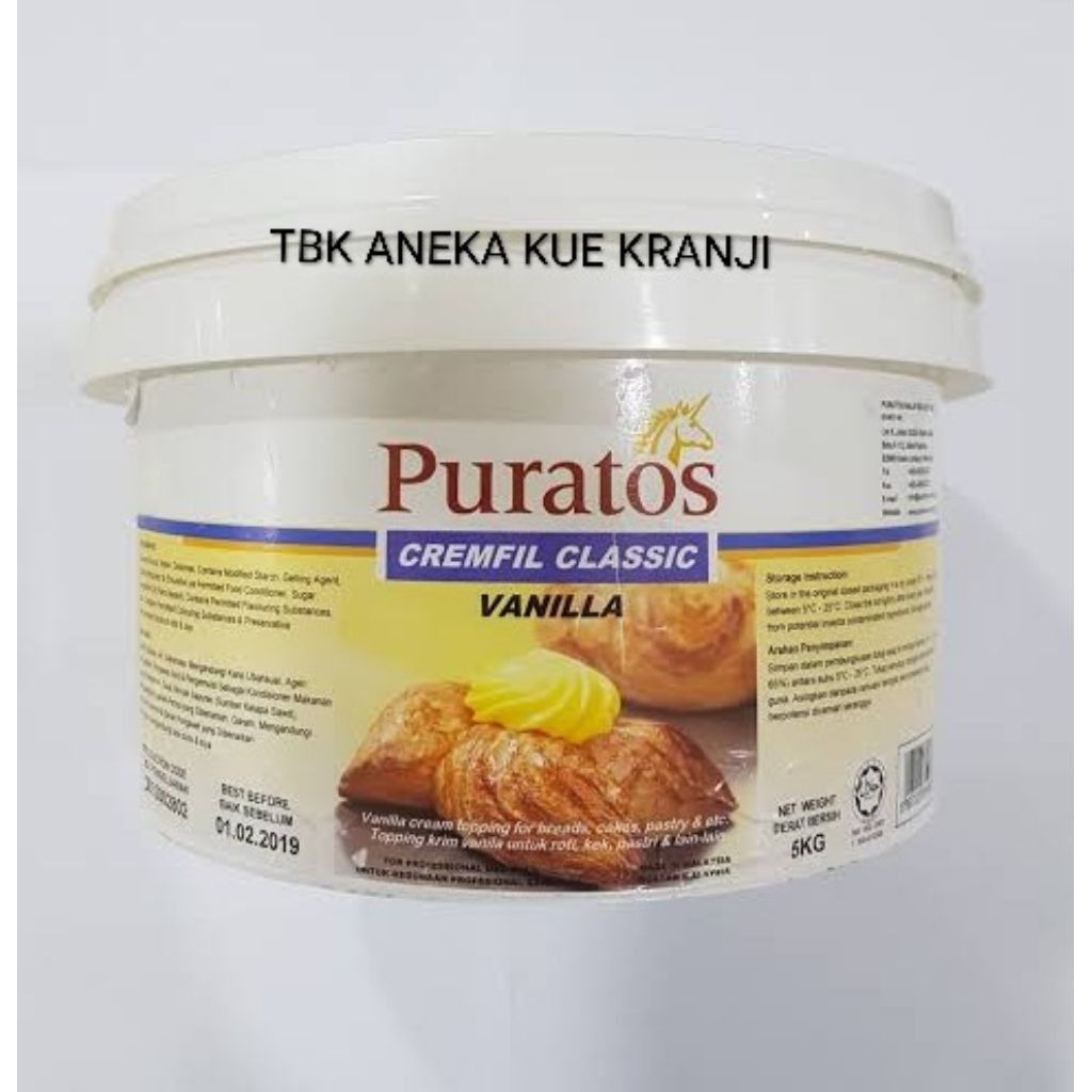 SELAI VANILLA PURATOS 250GRAM / PURATOS SELAI VANILLA /  PURATOS VANILA