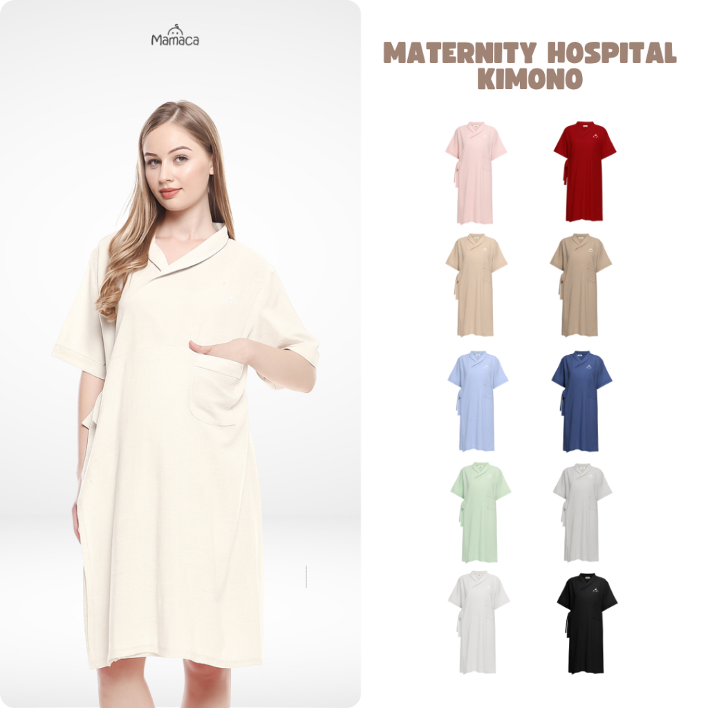 Kimono Persalinan Ibu Hamil – Bahan Adem, Lembut, Maternity