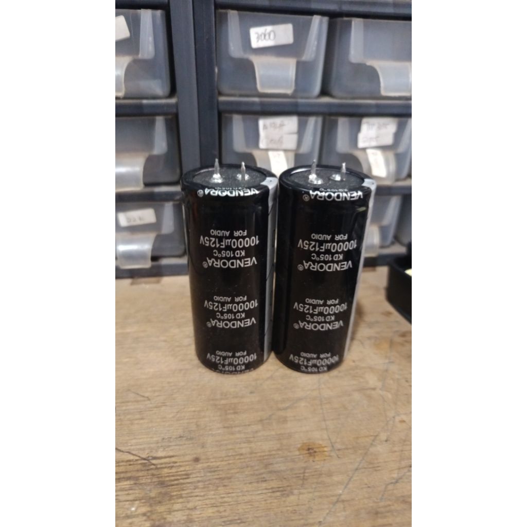 capasitor elco VENDORA 125V 10000UF ORIGINAL