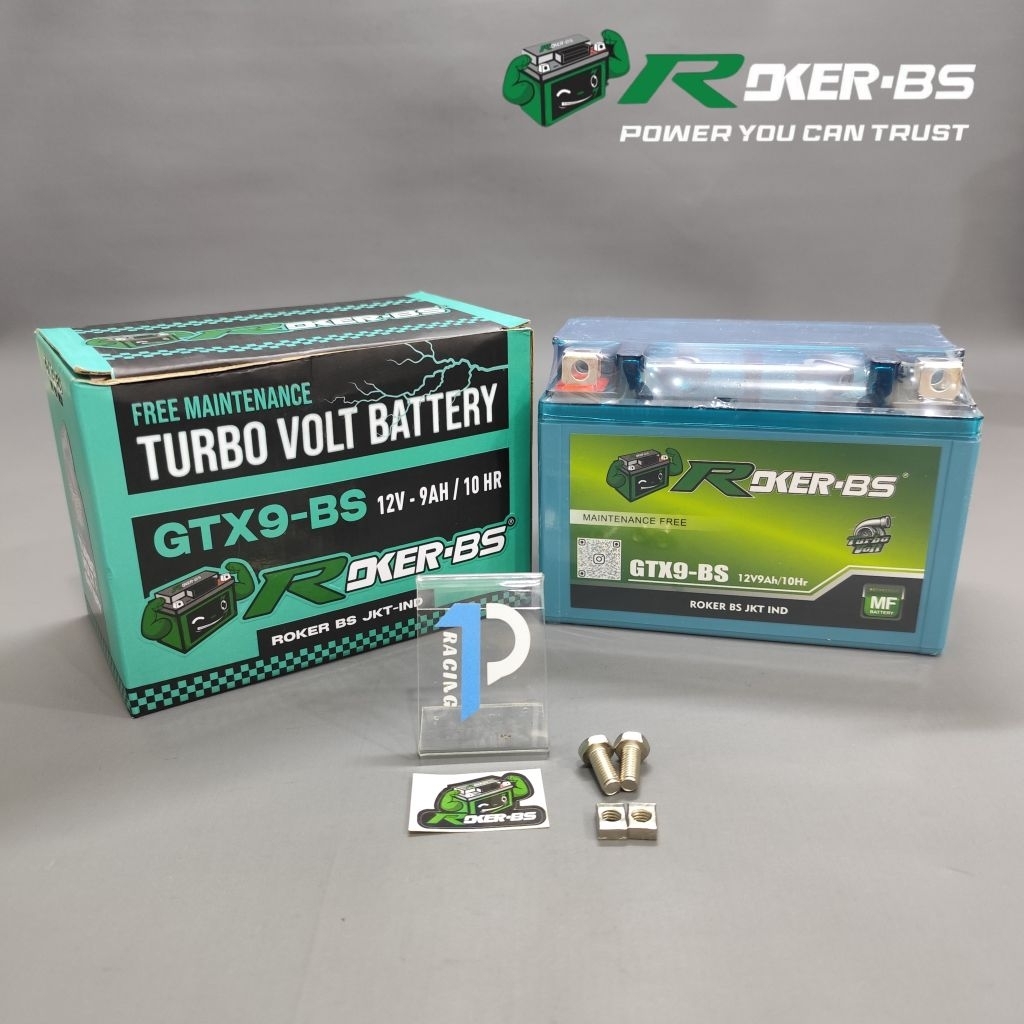 Aki Kering Roker BS GTX9 BS Kawasaki Er6n Ninja 250 Z1000 Z800 KTM Duke 200 250 RC 200 250 Pulsar 20