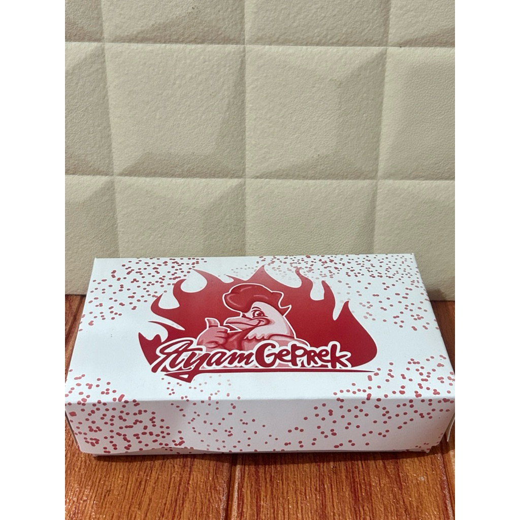 Kardus Ayam Geprek Bermotif Ukuran L