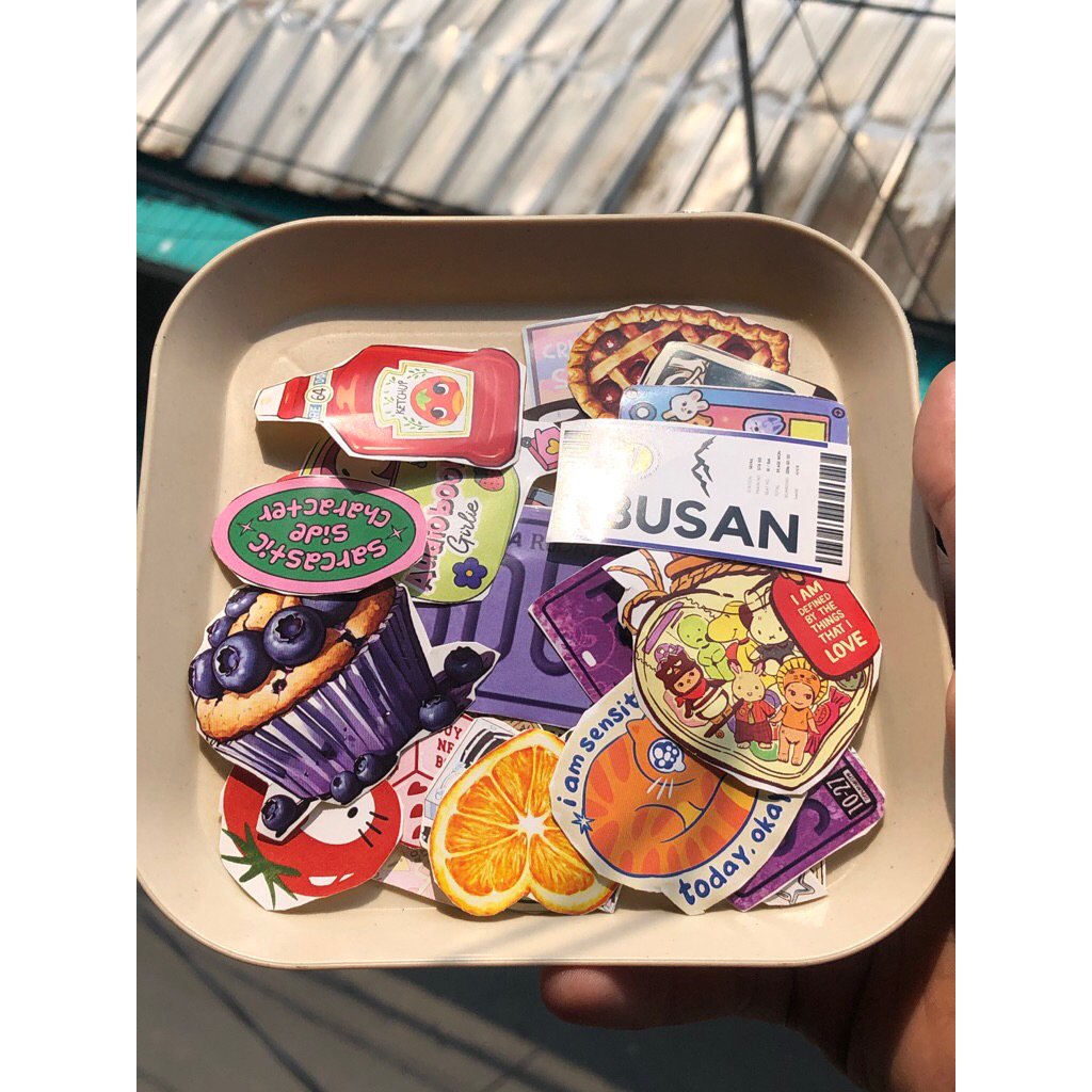 stiker aesthetic 50pcs jurnal/book