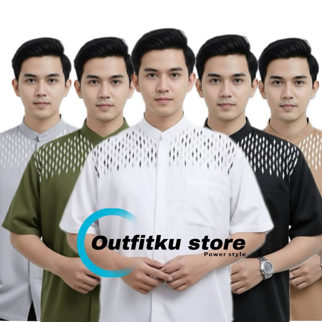 Baju koko bordir JASUKE Baju koko bordir pria - Baju koko pendek Terlaris