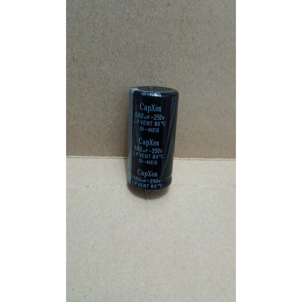 7934 kapasitor elco 680uf 680 uf 250v 250volt 250 volt capxon korea