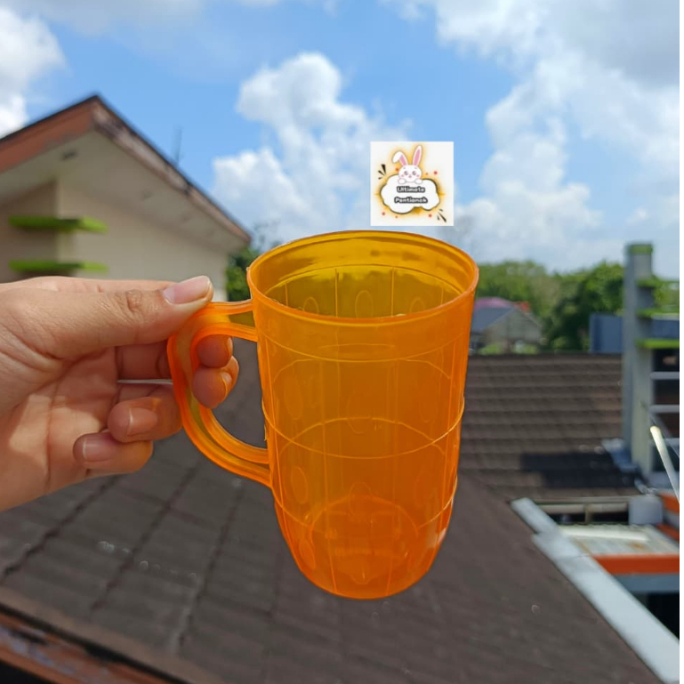 3 PCS Gelas Bir Plastik New 1115 Greenline | Gelas Es Plastik | Gelas Plastik Berkualitas || Gelas E