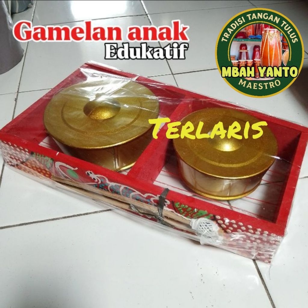 Gamelan anak Kenong Gamelan Mainan Edukasi Anak Alat Musik Tradisional Isi 2 Mbahyanto_maestro