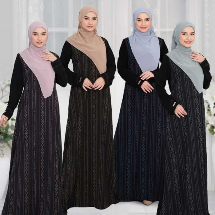 Raline Dress | Salvina Hijab | Gamis Motif Hitam