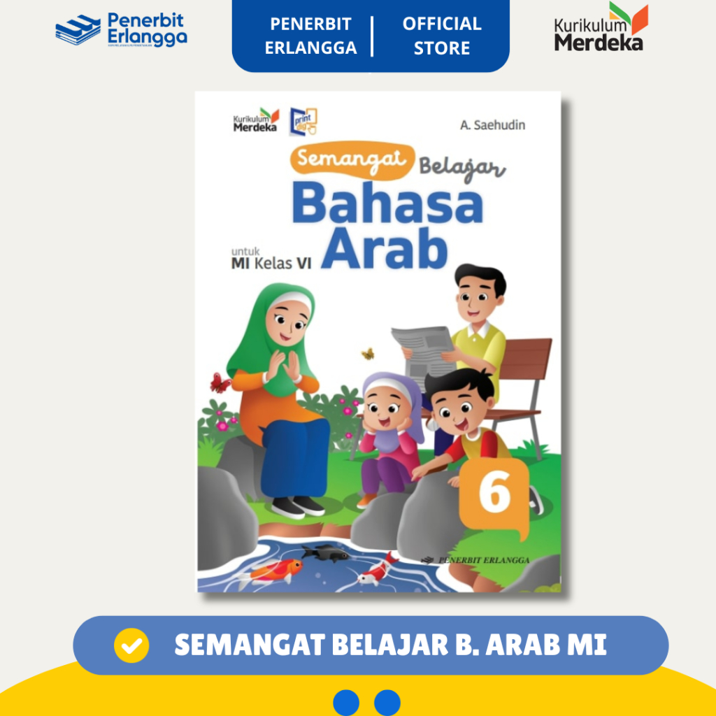 [Erlangga Official] Selamat Belajar Bahasa Arab Mi Kelas 6 Kurikulum Merdeka