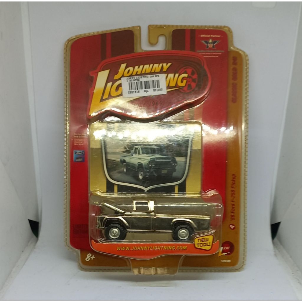 johnny lightning 1959 59 ford f-250 f250 pickup classic gold collection diecast 1/64 (t)