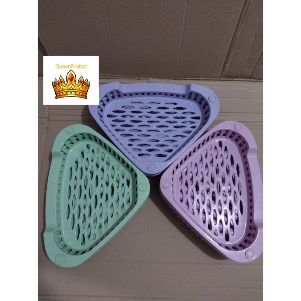 Rak Sudut Mini Plastik Susun 3 / Rak Kamar Mandi / Rak Serbaguna / Rak Sudut Dapur
