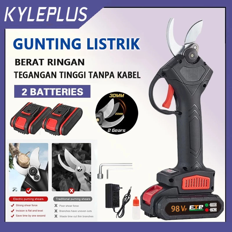 98V Gunting Dahan Listrik Gunting Taman Elektrik  Ranting Bunga Tanaman Garden Cordless Pruning Shea