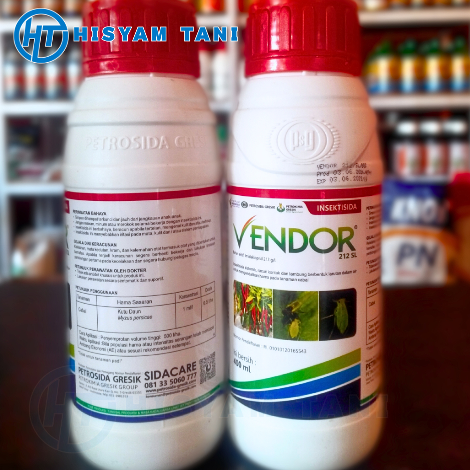 INSEKTISIDA VENDOR 212 (IMIDAKLOPRID 212 SL) KEMASAN 400 ML
