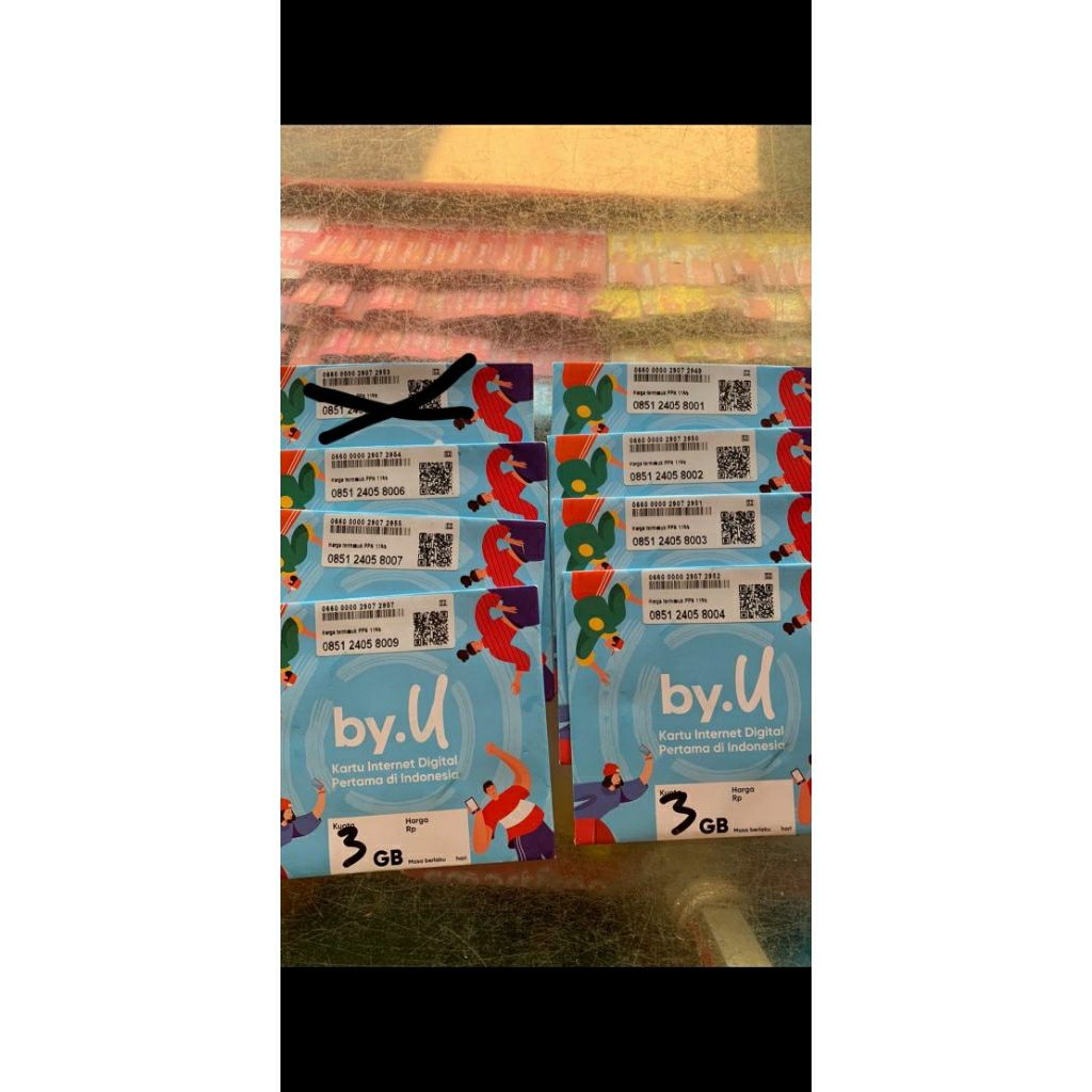 kartu by.u nomor cantik