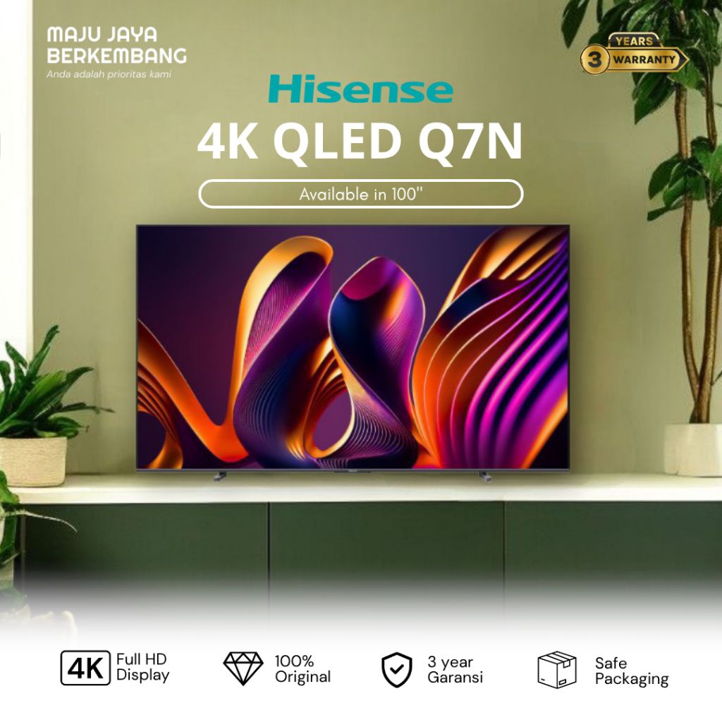 HISENSE 100Q7N 4K SMART TV 100 inch q7n