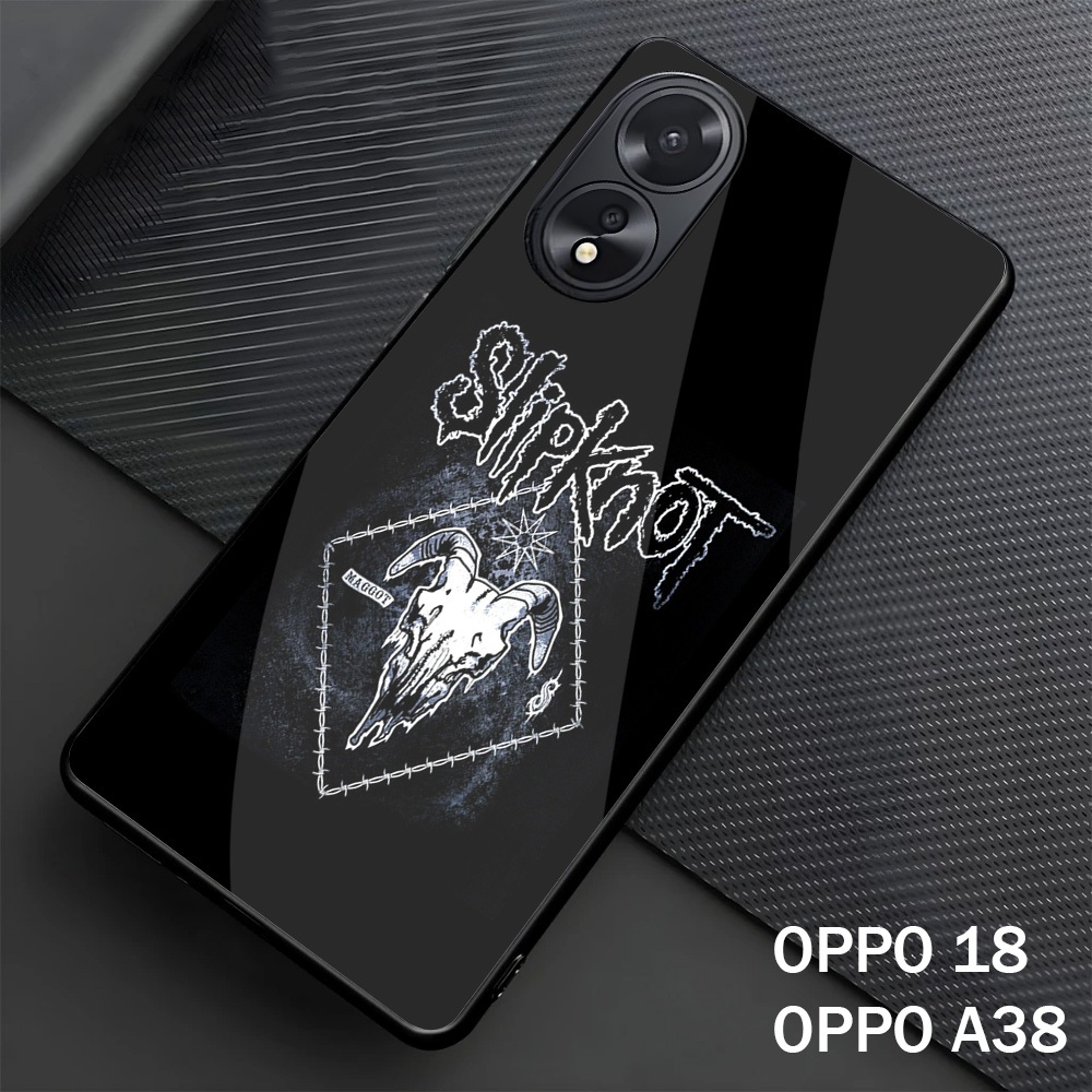 Softcase Glass Kaca OPPO A18 OPPO A38 Terbaru Casing Handphone-Pelindung Handphone-Aksesoris [M83]