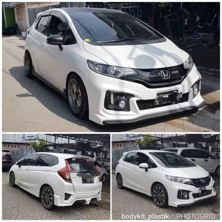 BODYKIT FULL BEMPER JAZZ GK5  FACELIFT TAHUN 2014 - 2017 MUGEN RS BEMPER DEPAN JAZZ GK5 MUGEN RS