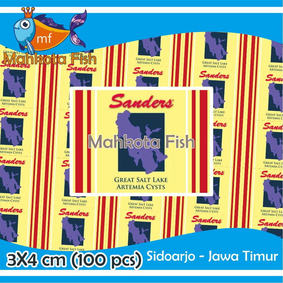 Stiker Repack ARTEMIA SANDERS | Stiker Artemia Sanders | Stiker Sanders | Stiker Artemia | Sander