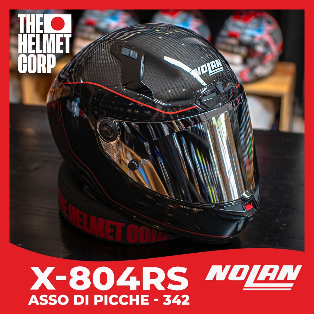 NOLAN X-804RS ASSO DI PICCHE 342 ULTRA CARBON FULL FACE HELMET ORIGINAL
