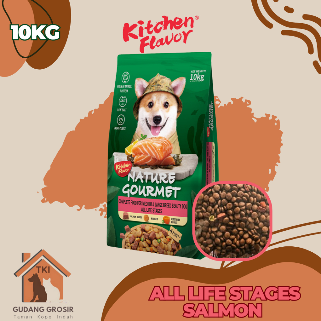 Nature Gourmet Salmon BEAUTY 10kg Makanan Anjing Kering KF 10 kg