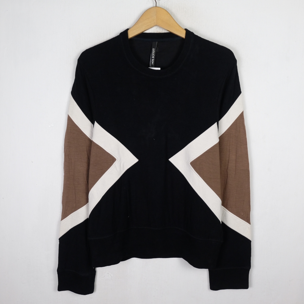 CREWNECK NEIL BARRETT CN39 BRAND BUNGA SIZE M ORIGINAL PRELOVED