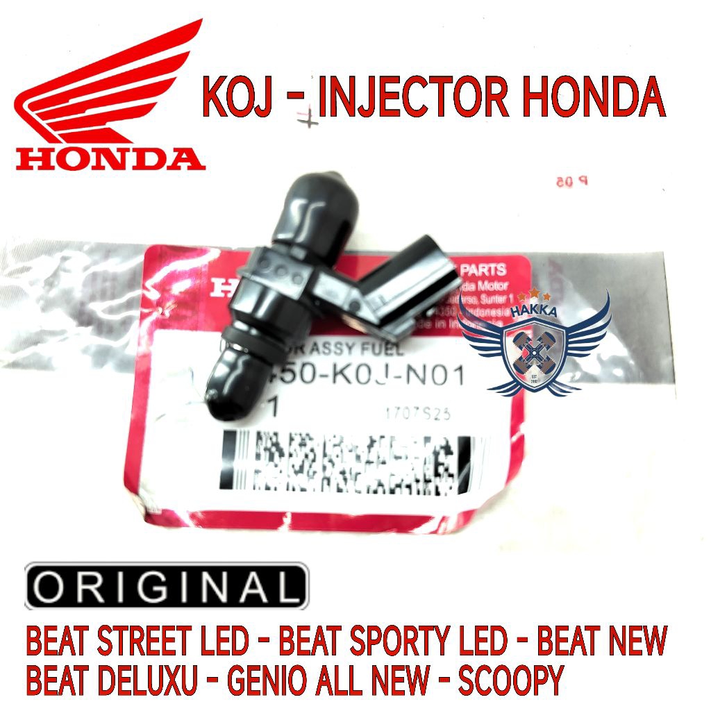 KOJ ORIGINAL INJEKTOR HONDA BEAT STREET LED, INJECTOR HONDA BEAT SPORTY LED, INJECTOR HONDA BEAT NEW