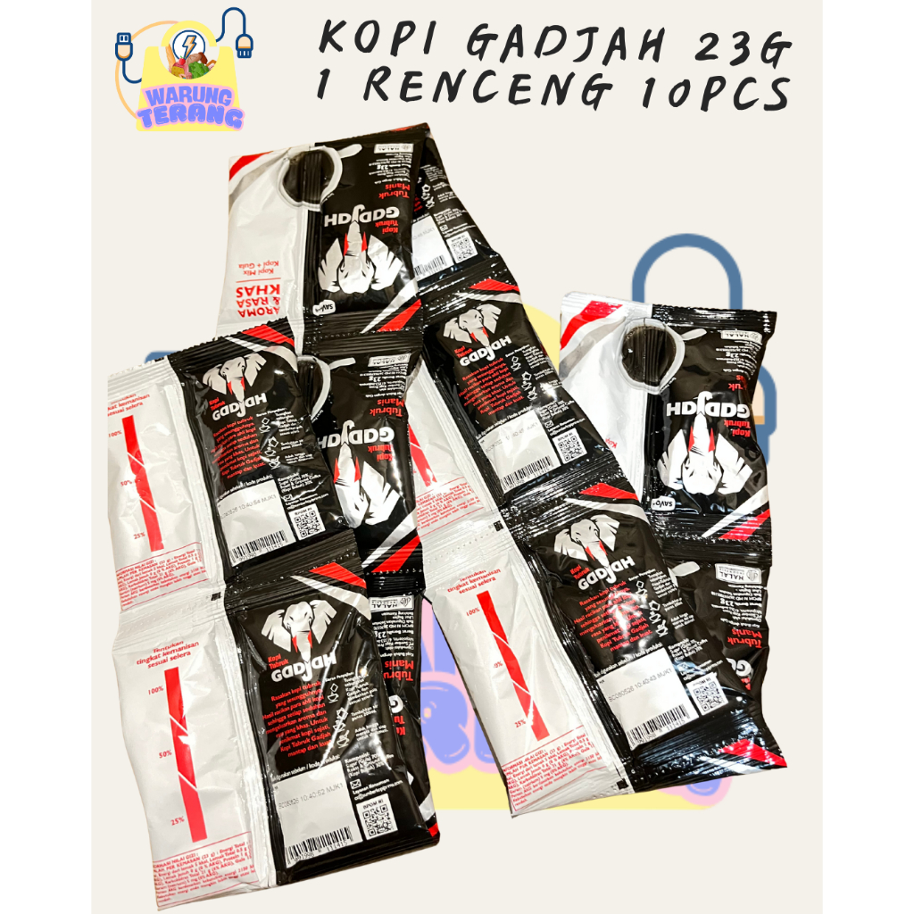 Kopi Gadjah Gula Terpisah Sachet