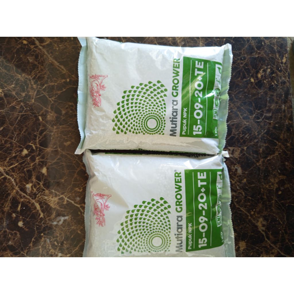 PUPUK NPK MUTIARA GROWER 1 KG original kemasan pabrik