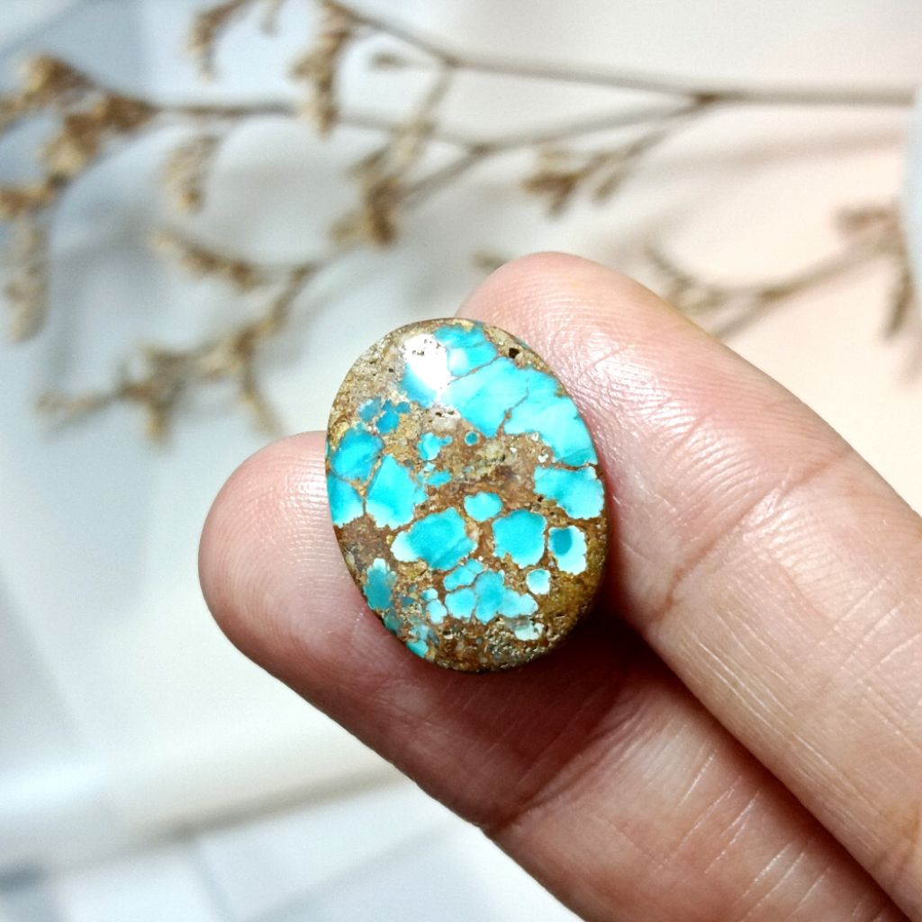 Batu Permata Pirus Persia Asli - Natura Phyrus Persia