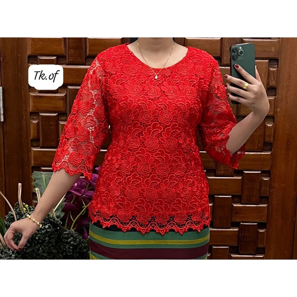 Blus / atasan brokat hoki