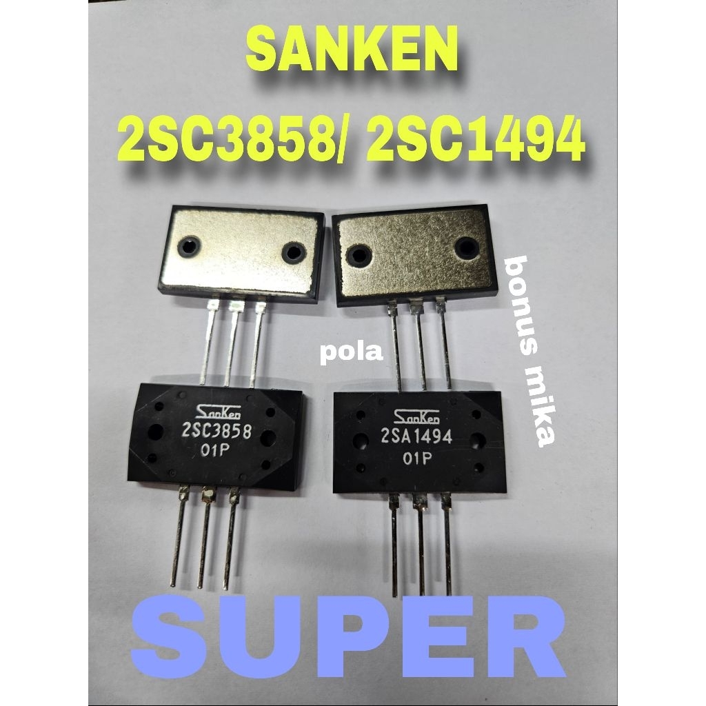 4 set TRANSISTOR SANKEN 3858 1494 SUPER A1494 C3858