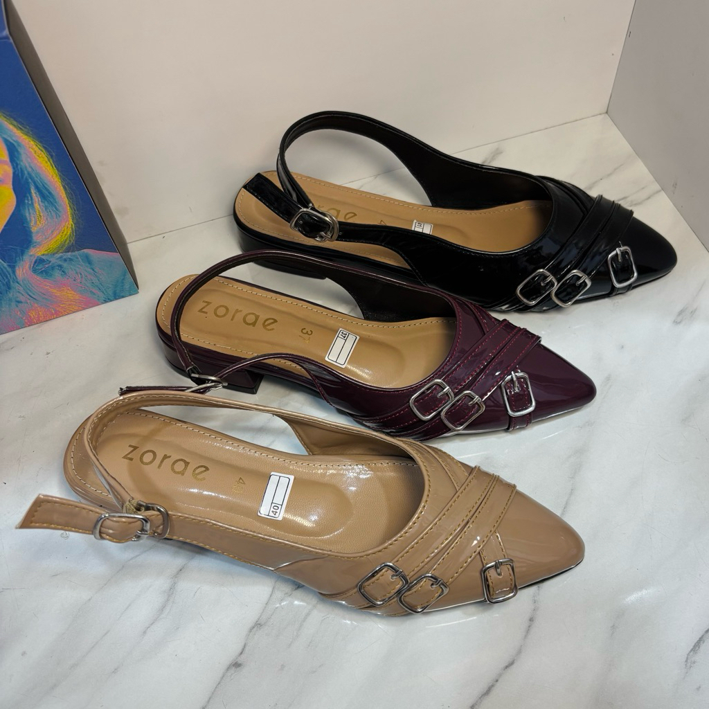 ZORAE | FLATSHOES WANITA TALI BELAKANG | SANDAL TALI BELAKANG CEWEK
