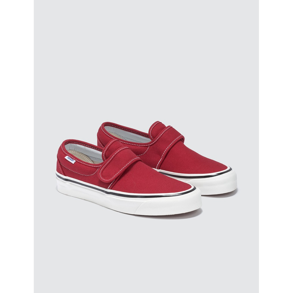 Sepatu shoes sneakers vans slip on style 47 v dx anaheim og red size 42 used mens pria streetwear ca