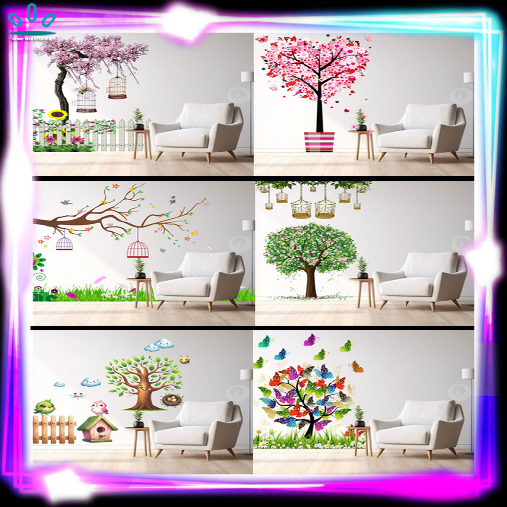 Wall Stiker Besar/Jumbo(bukan stiker kecil)/Stiker Dinding/Stiker Tranparant/Stiker Cuting Motif Poh