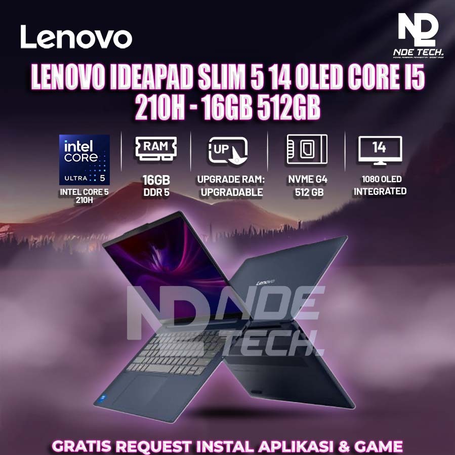 LENOVO Ideapad Slim 5 14 Oled Core i5 210H