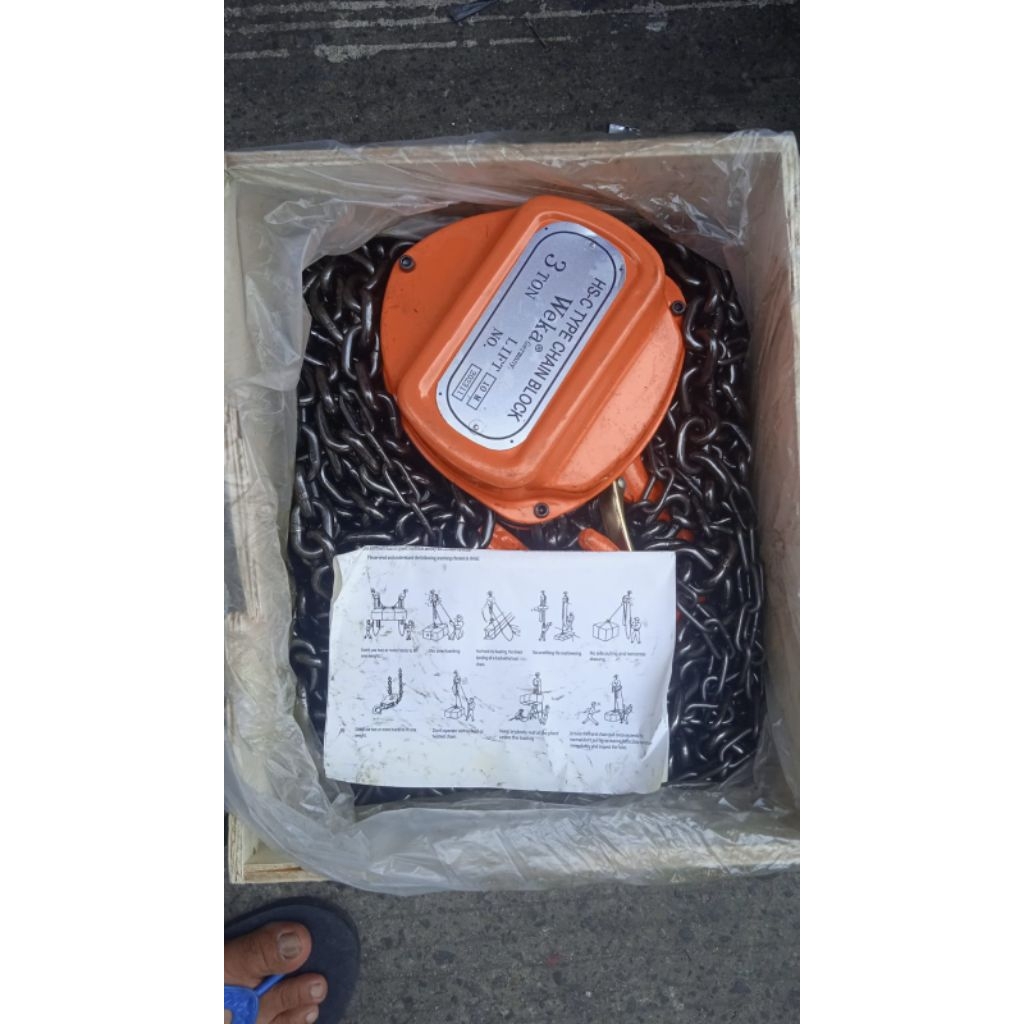 Takel chain block 3 ton 10 meter