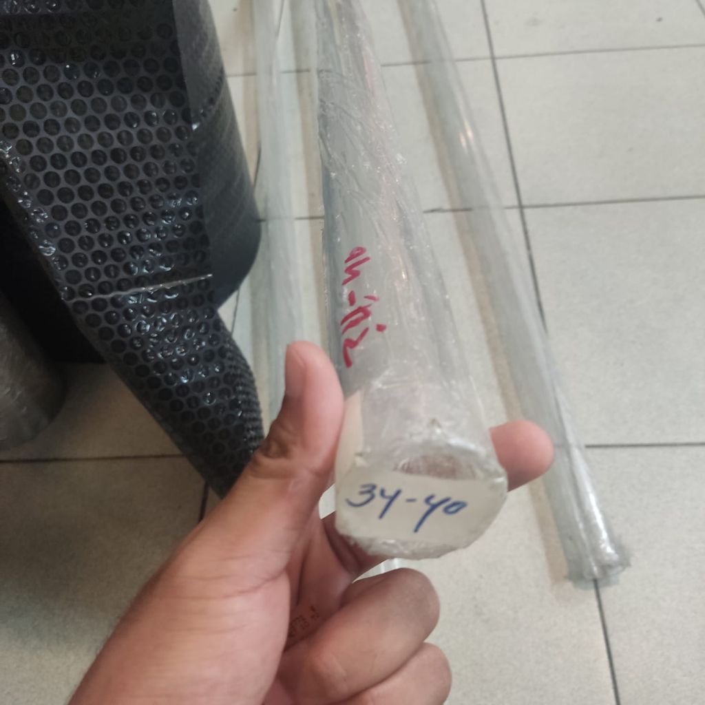 Pipa Akrilik Tabung Transparan Od 25mm x Id 19mm x panjang 50 Cm