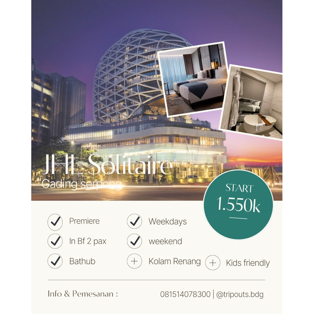 VOUCHER PROMO HOTEL JHL SOLITAIRE