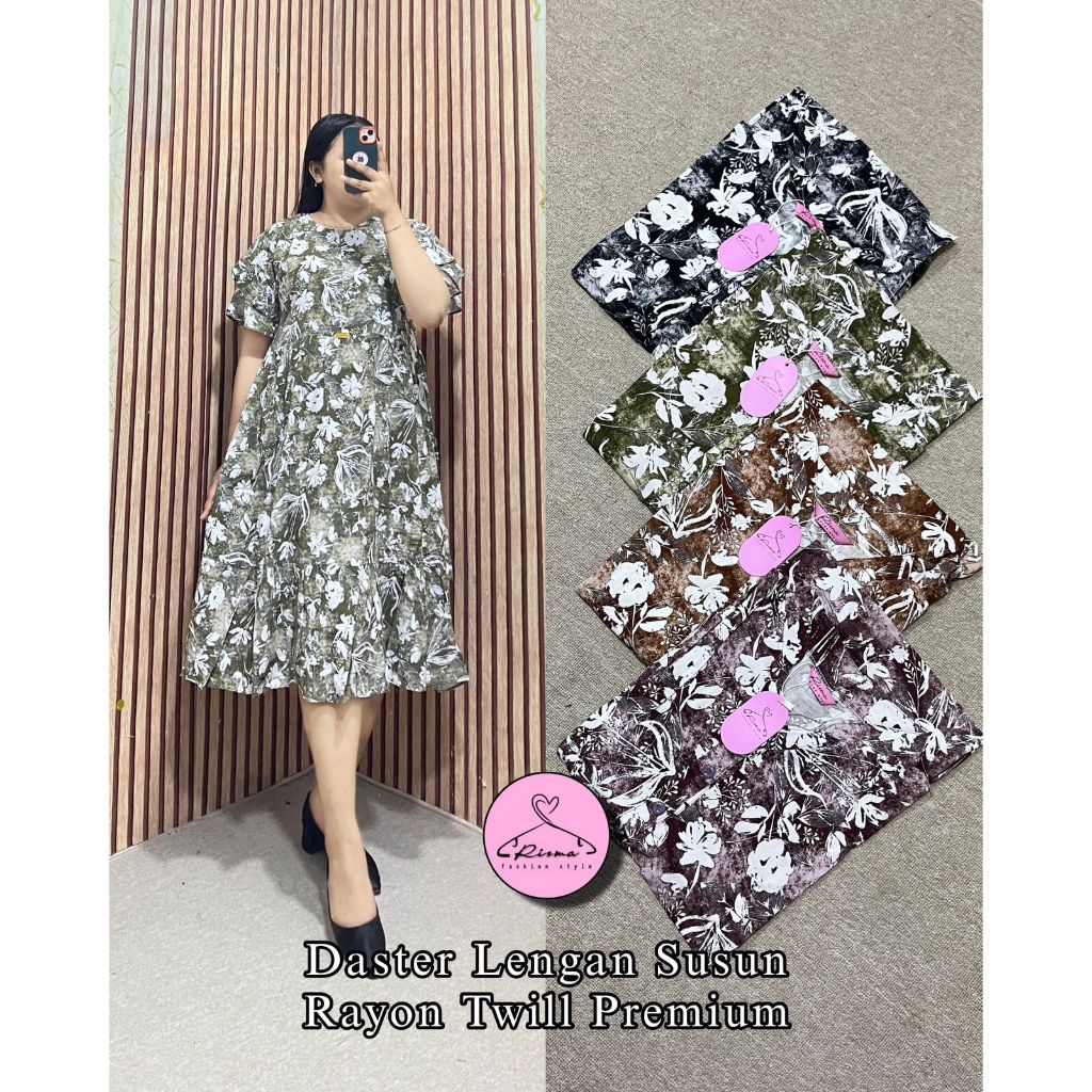 COD DASTER RAYON MOTIF PREMIUM DASTER WANITA BUSUI/BUMIL FRIENDLY MODEL TERBARU